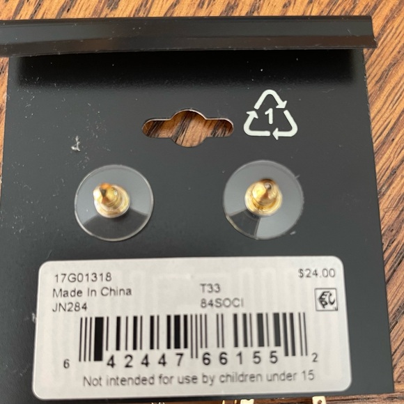 Napier Cubic Zirconia Tear Drop Earrings NWT - Picture 3 of 4